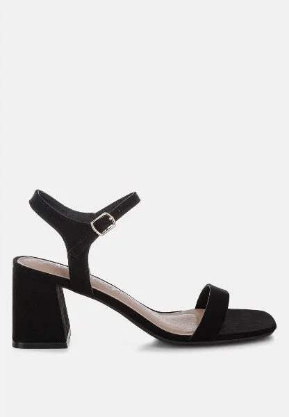 AKIYA Square Toe Block Heels Women