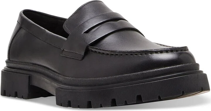 AKKRON Womens Laceless Faux Leather Loafers