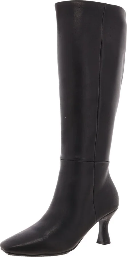 AKPERFECTION Womens Zipper Leather Knee-High Boots