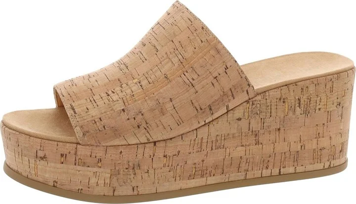 AKVENTI Womens Slip On Lifestyle Wedge Sandals