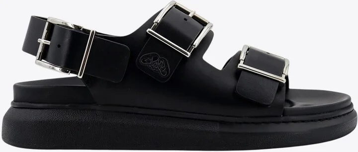 Alabama Buckled Leather Sandals