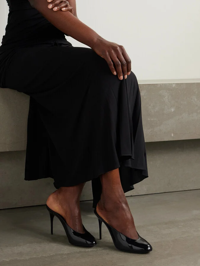 Alaïa - 60 Patent-leather Pumps - Black - Image 2