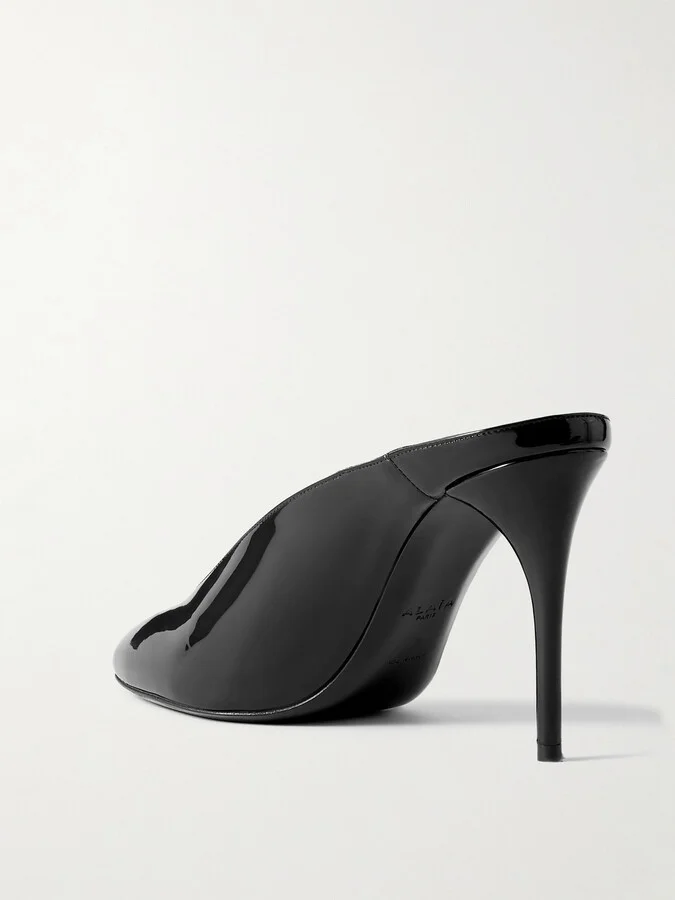 Alaïa - 60 Patent-leather Pumps - Black - Image 3
