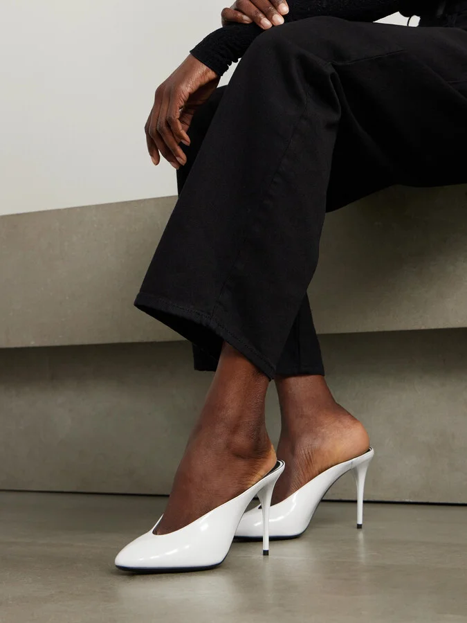 Alaïa - 60 Patent-leather Pumps - White - Image 2