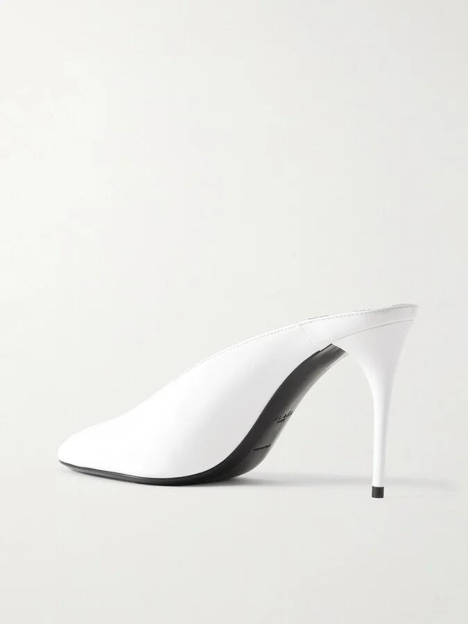Alaïa - 60 Patent-leather Pumps - White - Image 3
