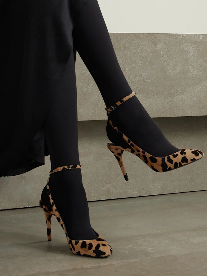 Alaïa - 90 Leopard-print Calf Hair Pumps - Animal print - Image 2