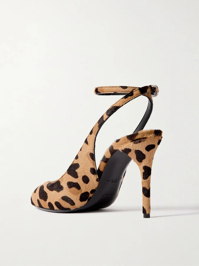 Alaïa - 90 Leopard-print Calf Hair Pumps - Animal print - Image 3