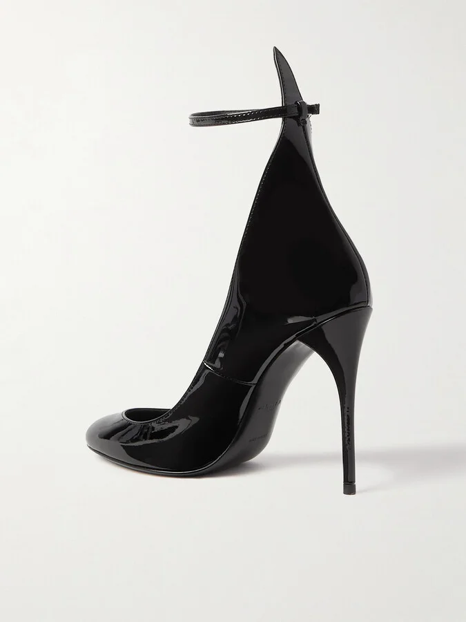 Alaïa - 90 Patent-leather Pumps - Black - Image 3