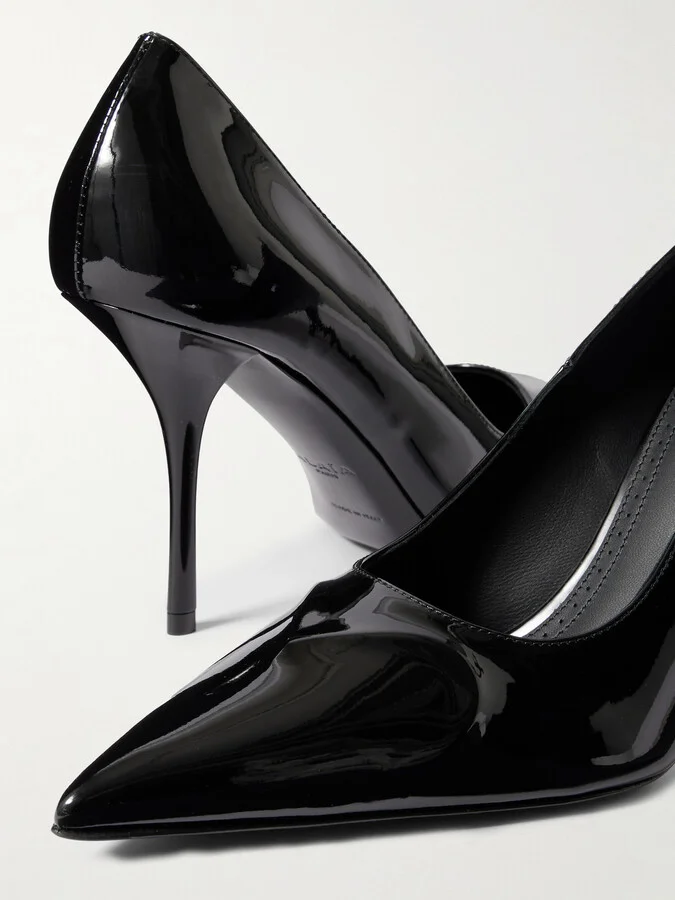 Alaïa - 90 Patent-leather Pumps - Black - Image 4