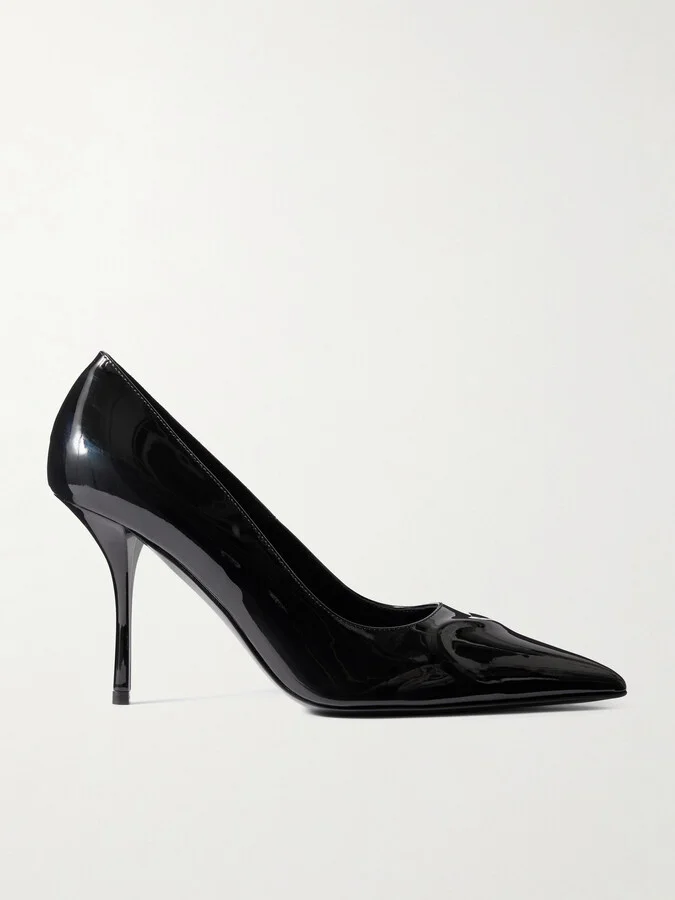 Alaïa - 90 Patent-leather Pumps - Black