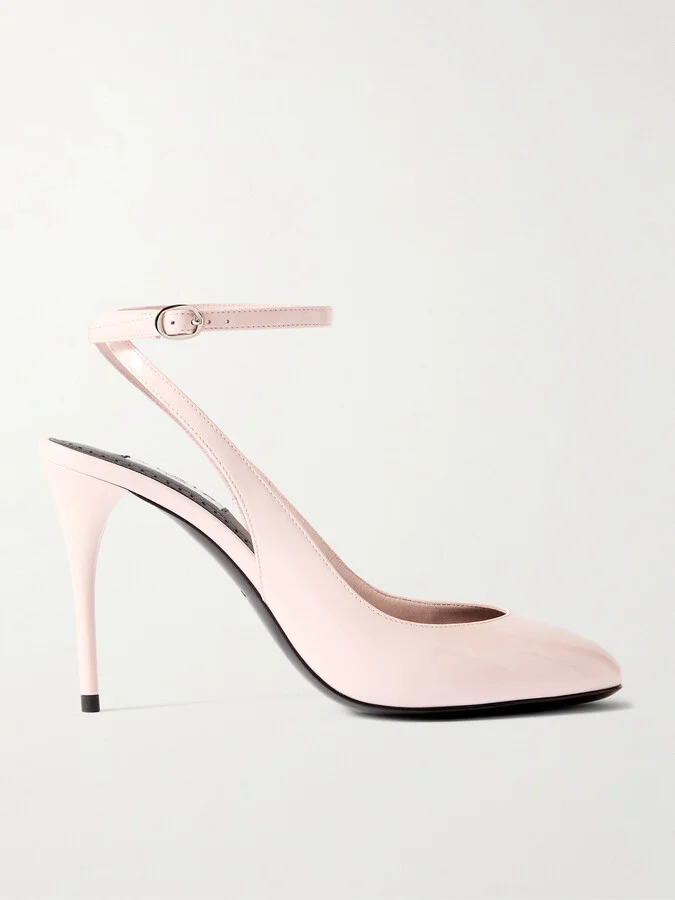 Alaïa - 90 Patent-leather Pumps - Pink