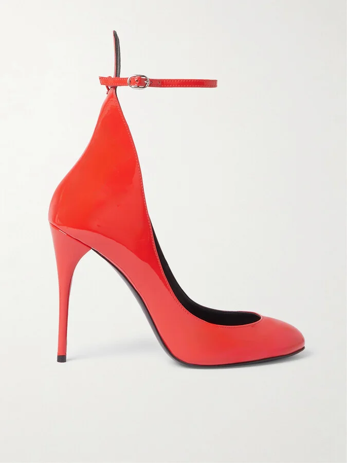 Alaïa - 90 Patent-leather Pumps - Red