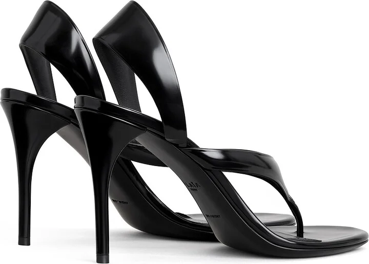 ALAÏA ALAΪA Thong Sandal in Black - Image 2