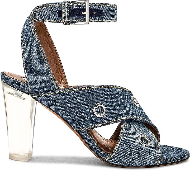 ALAÏA Ankle Strap Sandal in Blue