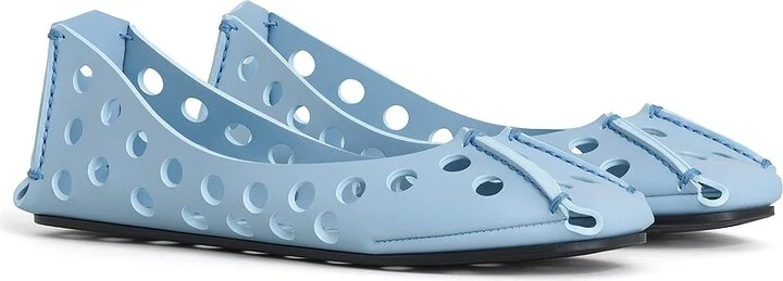 ALAÏA Ballet Flat in Baby Blue - Image 2
