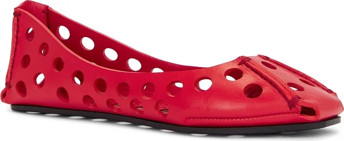 ALAÏA Ballet Flat in Red - Image 2