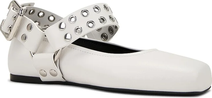 ALAÏA Ballet Flat in White - Image 2