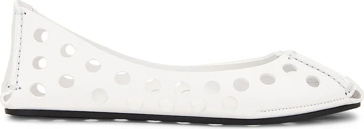 ALAÏA Ballet Flat in White