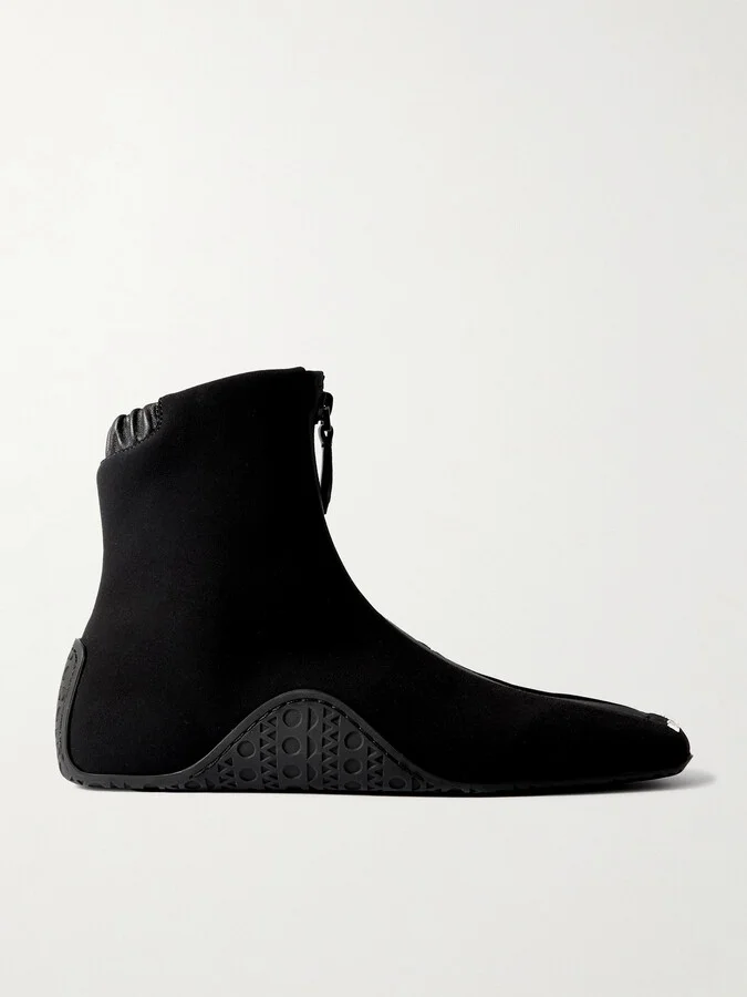 Alaïa - Basket Neoprene High-top Sneakers - Black