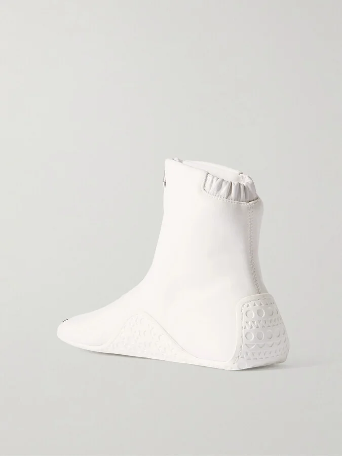 Alaïa - Basket Neoprene High-top Sneakers - White - Image 3