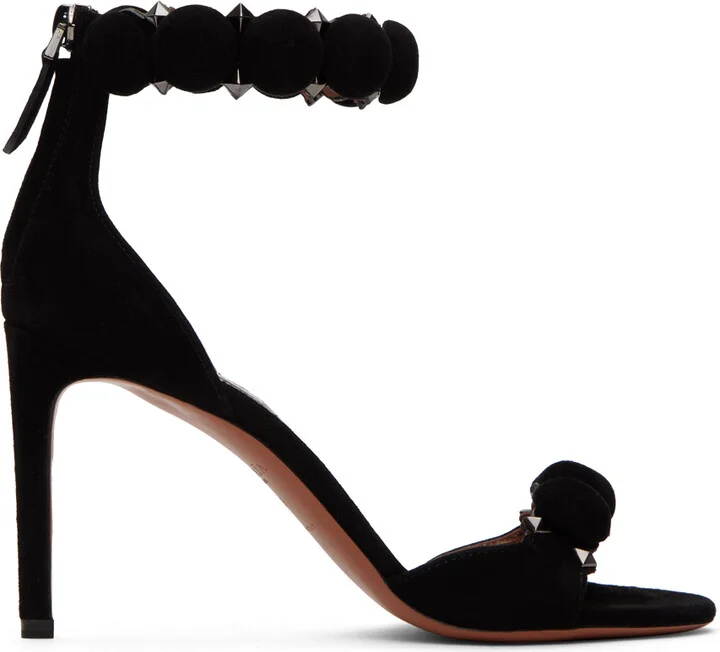 ALAÏA Black Bombe Heeled Sandals