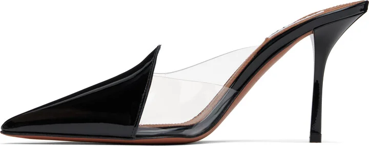 ALAÏA Black Calfskin Leather 90 Mules - Image 3