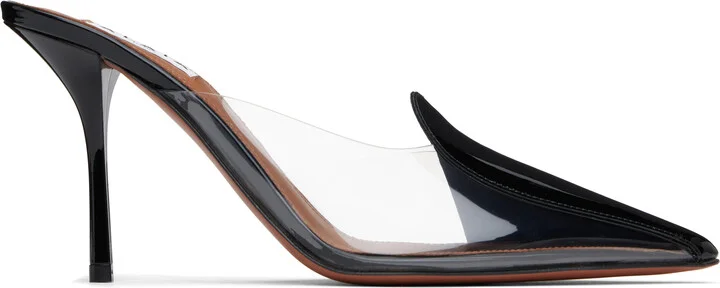 ALAÏA Black Calfskin Leather 90 Mules