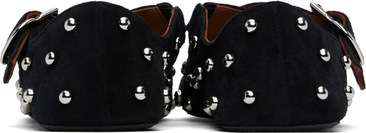 ALAÏA Black Criss Cross Ballerina Flats - Image 2