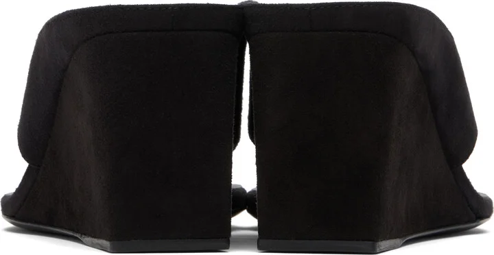 ALAÏA Black Cube Thong Mule Sandals - Image 2