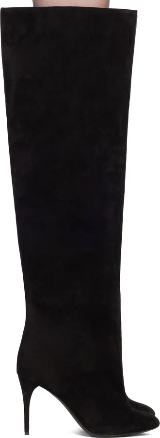 ALAÏA Black Decollete Boots