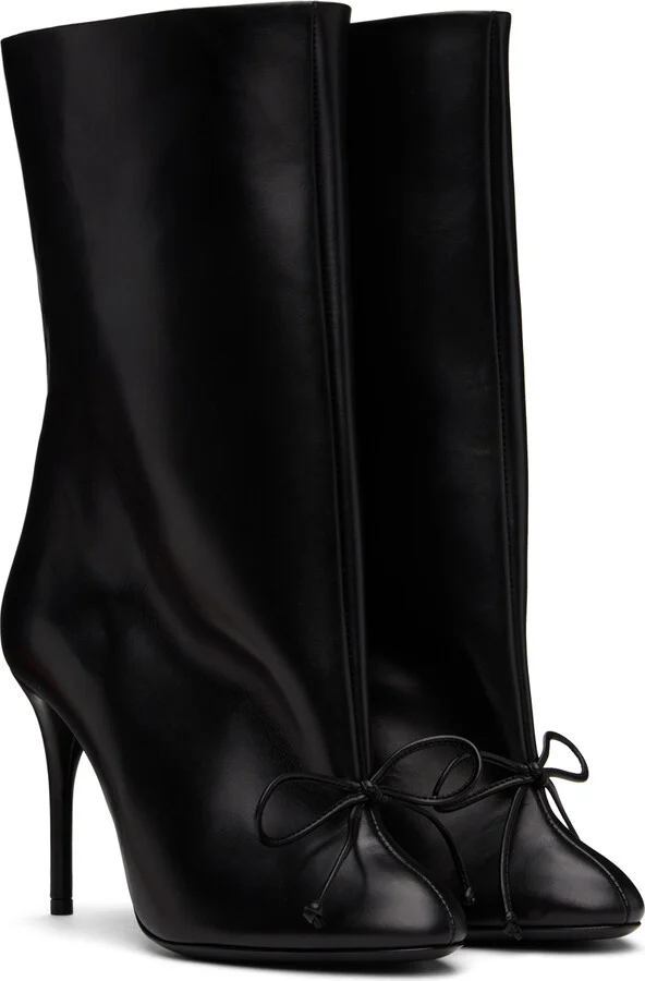 ALAÏA Black Decollete Low Boots - Image 4