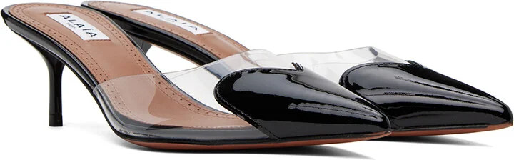 ALAÏA Black Heart Mules - Image 4