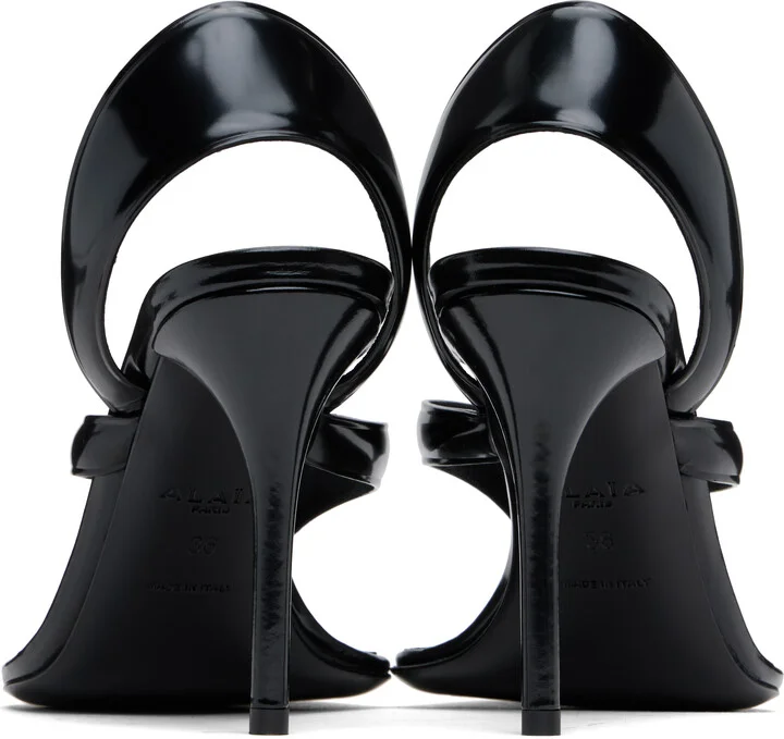 ALAÏA Black Infradito Heeled Sandals - Image 2