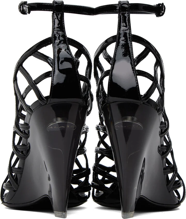 ALAÏA Black 'La Cage' Heels - Image 2