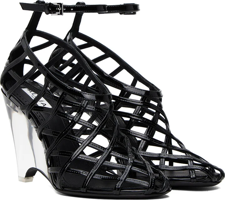 ALAÏA Black 'La Cage' Heels - Image 4