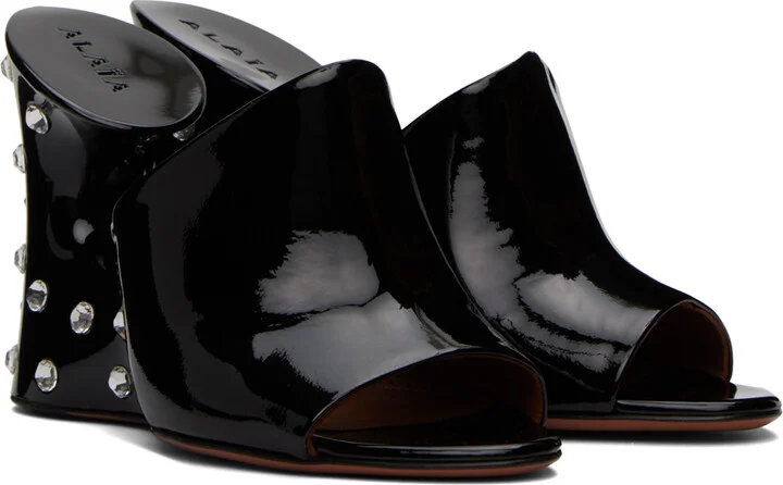 ALAÏA Black 'La Sculpture' Mules - Image 4