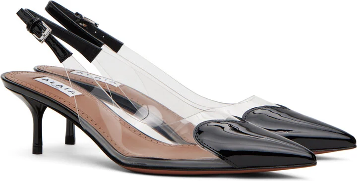 ALAÏA Black 'Le Cœur' Heels - Image 4