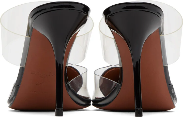 ALAÏA Black 'Le Cœur' Mules - Image 2