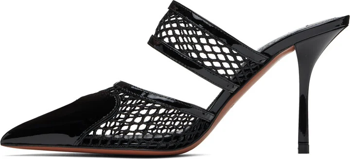 ALAÏA Black 'Le Cœur' Mules - Image 3