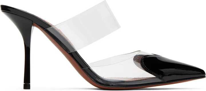 ALAÏA Black 'Le Cœur' Mules