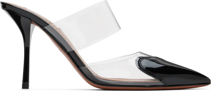 ALAÏA Black Le Coeur Mules