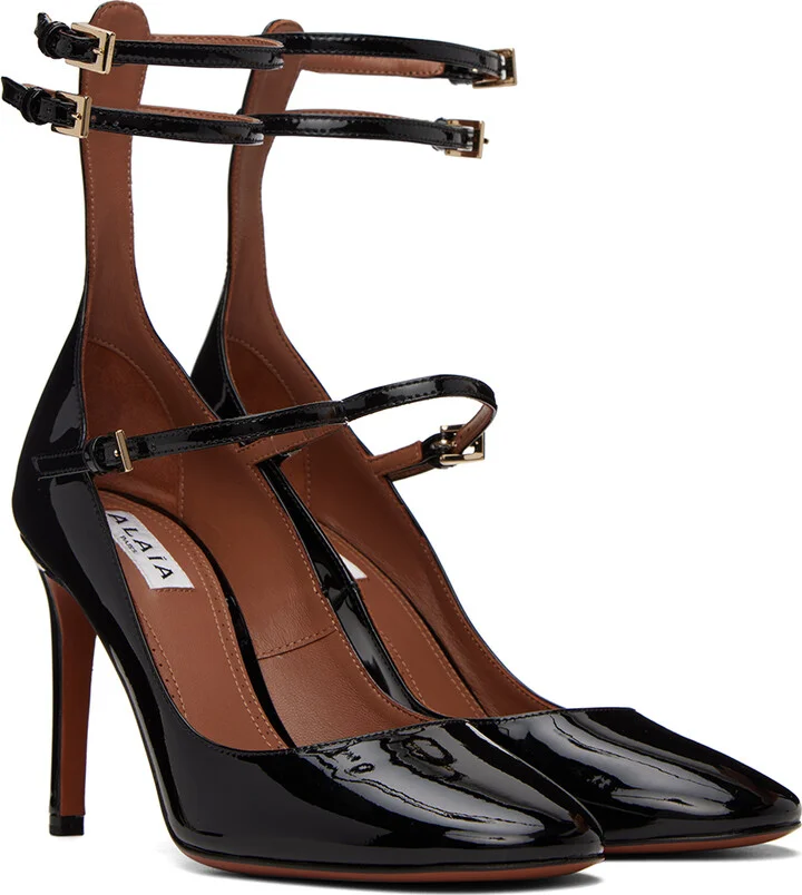 ALAÏA Black Mary Jane Heels - Image 4