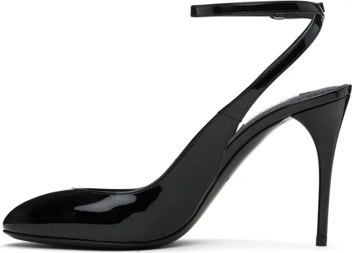 ALAÏA Black Patent Calfskin Slingback 90 Heels - Image 3