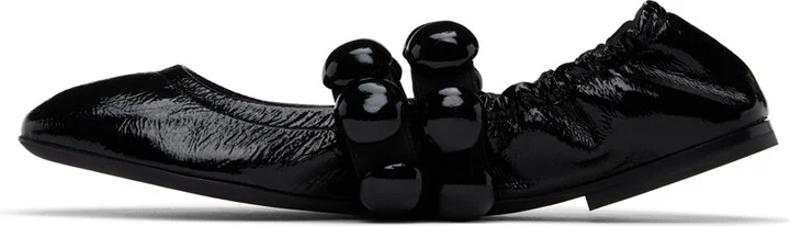 ALAÏA Black Sphere Ballerina Flats - Image 3
