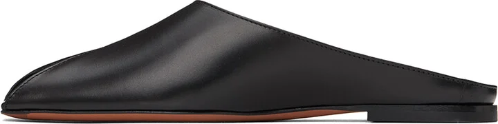 ALAÏA Black Spike Flat Open Mules - Image 3