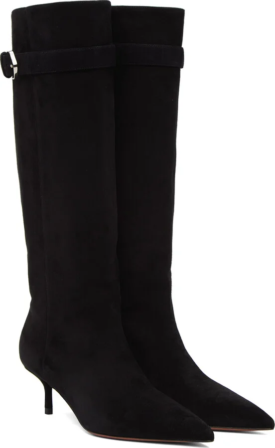 ALAÏA Black Vented Boots - Image 4