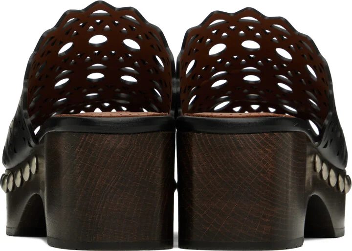 ALAÏA Black Vienne Clogs - Image 2