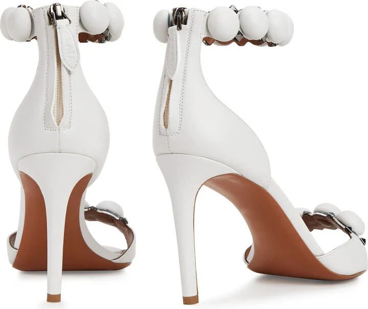 Alaïa Bombe 90 Leather Sandals - Image 4