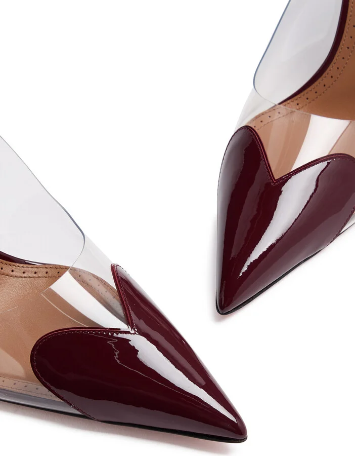 Alaïa Coeur 100 Patent Leather Slingback Pumps - Image 3