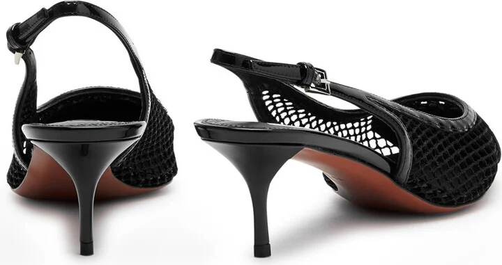 Alaïa Coeur 55 Patent Leather Slingback Pumps - Image 3